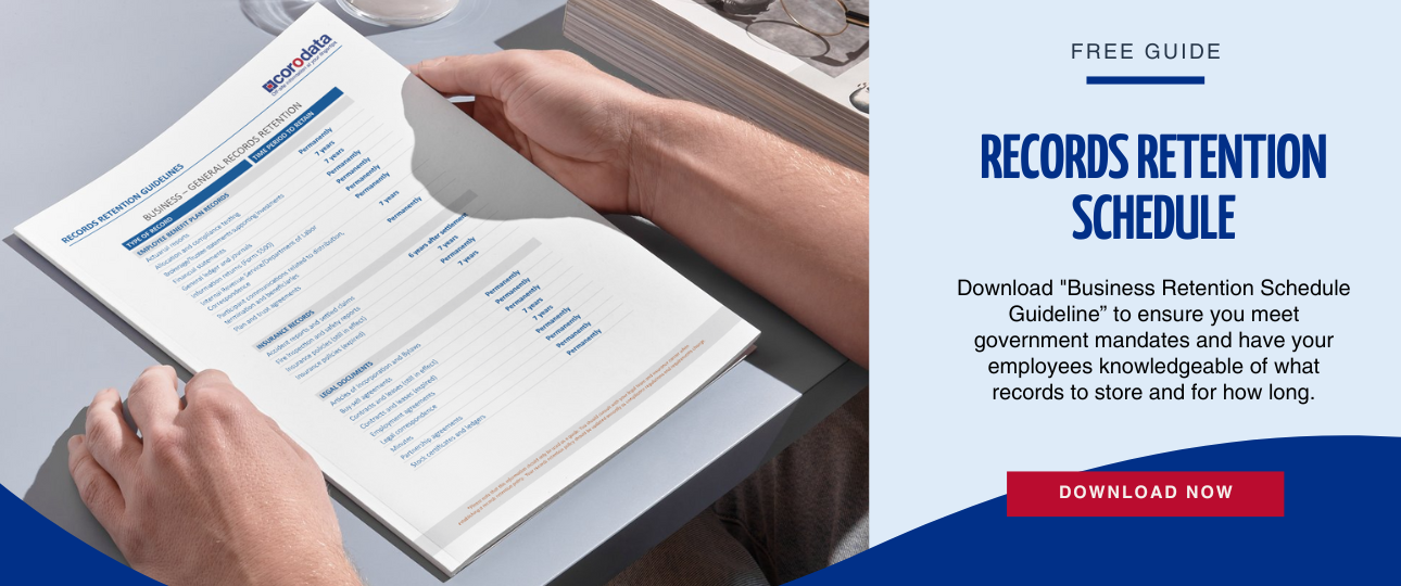 Download the Records Retention Schedule Guidelines