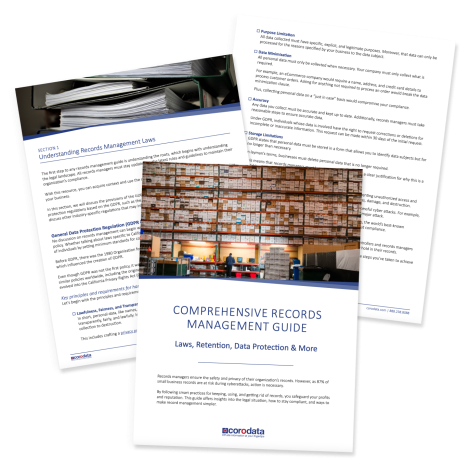 Comprehensive Records Management Guideline