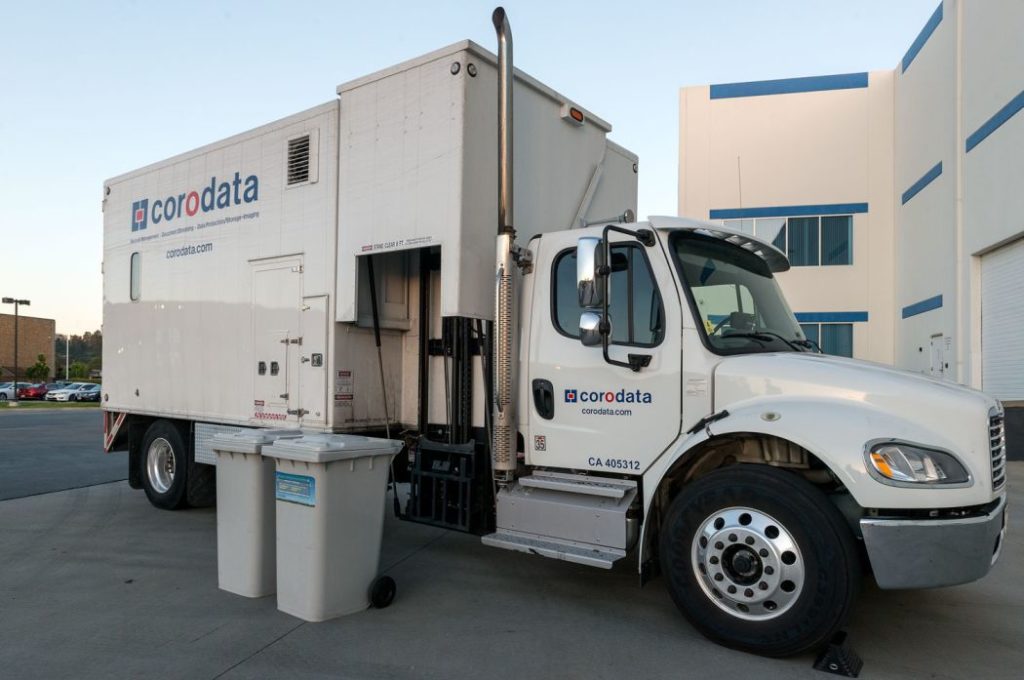 shredding truck